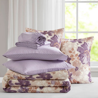 Madison Park Essentials Floral Comforter Set with Bed Sheets