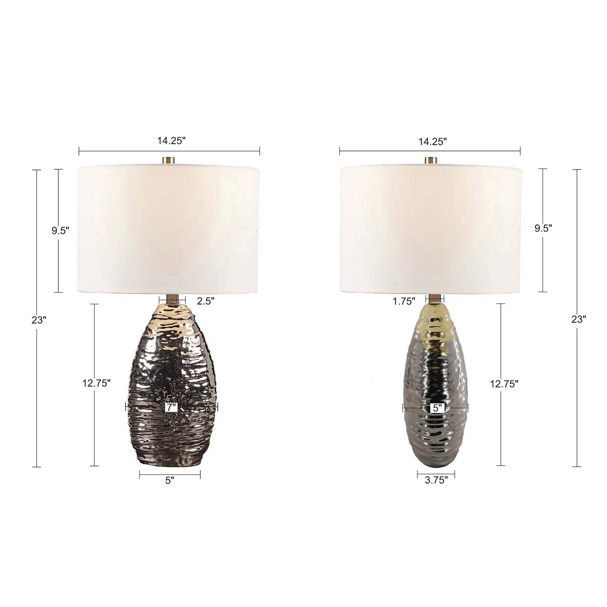Hampton Hill Oval Textured Ceramic Table Lamp