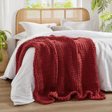 Chunky Double Knit Hand Made Throw Blanket