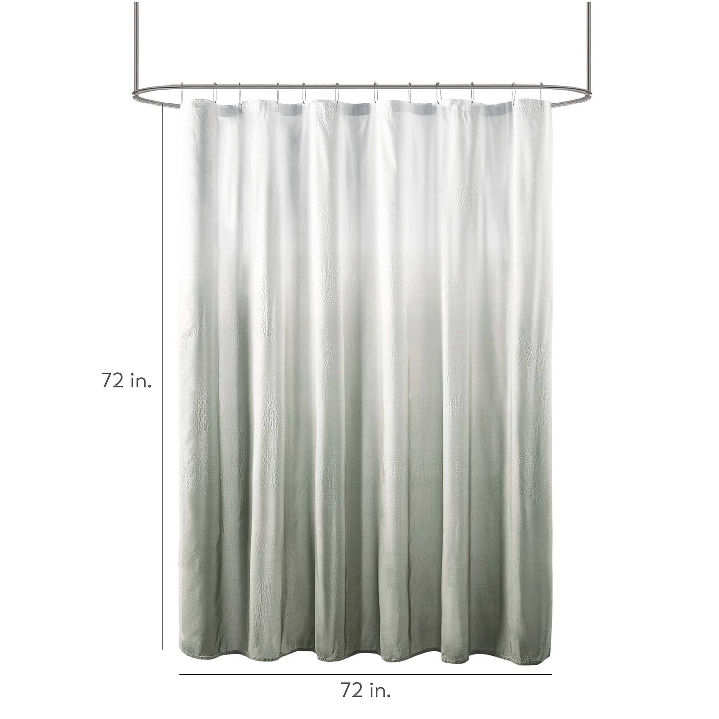 Madison Park Ombre Printed Seersucker Shower Curtain