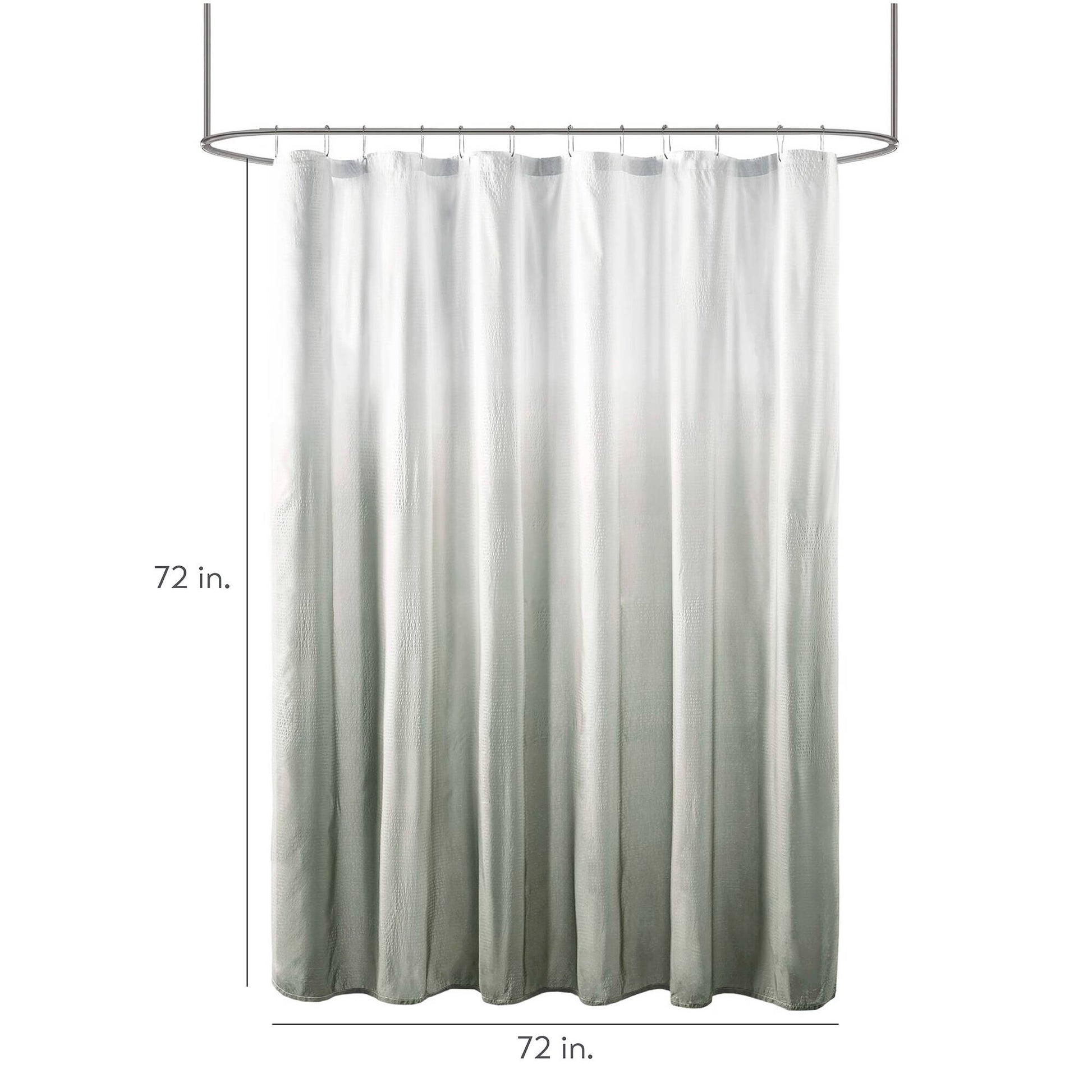 Madison Park Ombre Printed Seersucker Shower Curtain