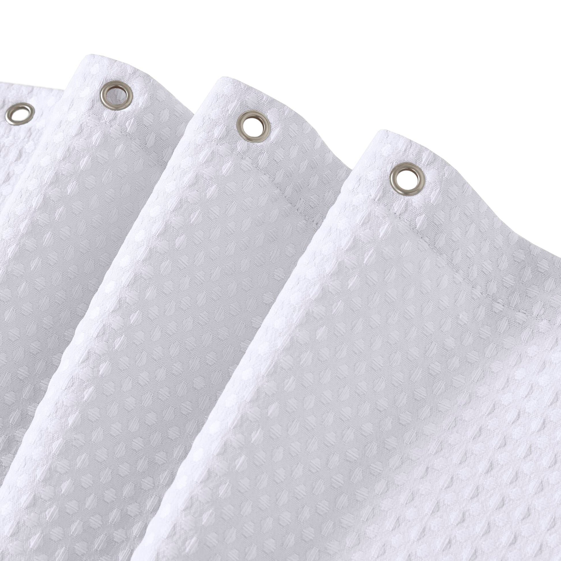 Madison Park Waffle Shower Curtain
