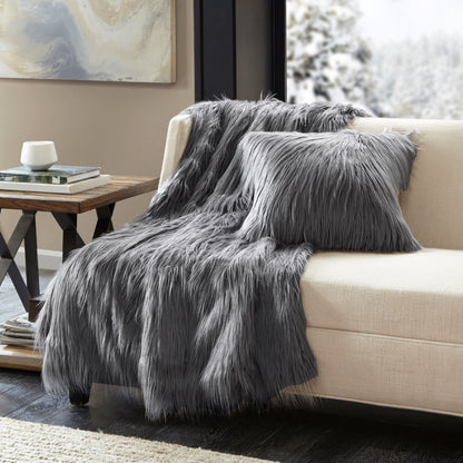 Madison Park Faux Fur Throw