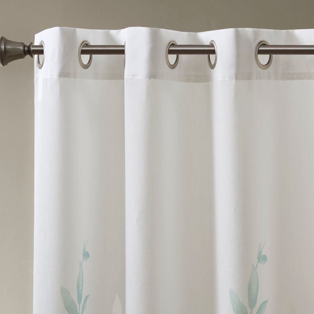 Madison Park Burnout Printed Curtain Panel