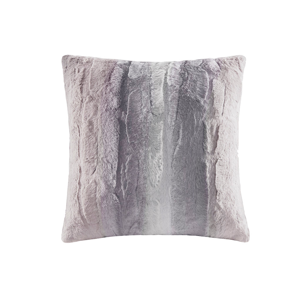 Madison Park Faux Fur Square Pillow