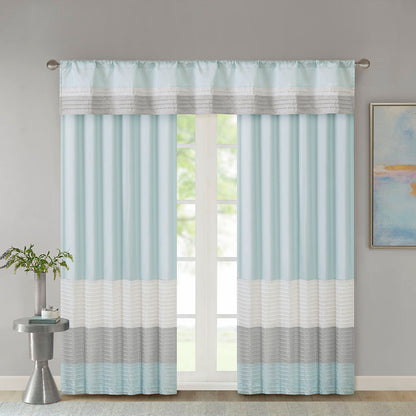 Madison Park Polyoni Pintuck Curtain Panel