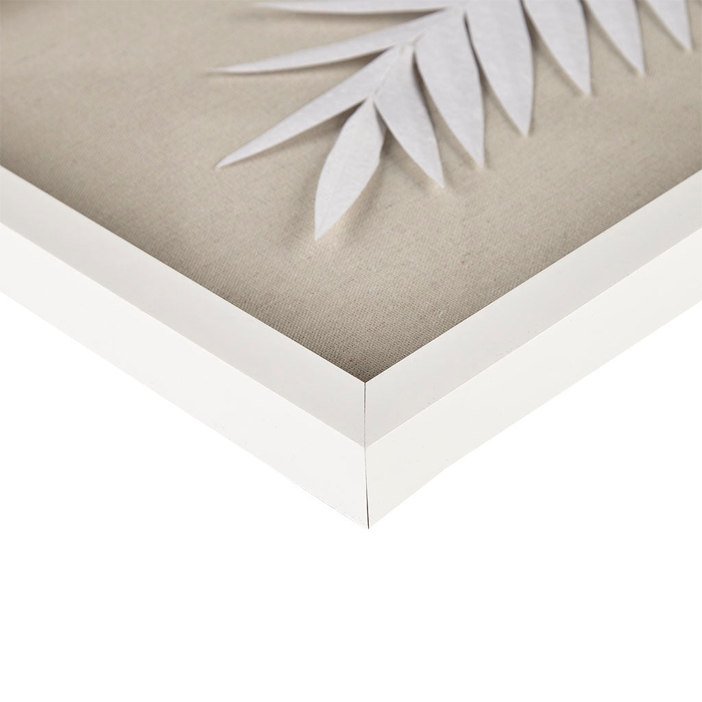 Madison Park Framed Rice Paper Palm Leaves 3-piece Shadowbox Wall Decor Set