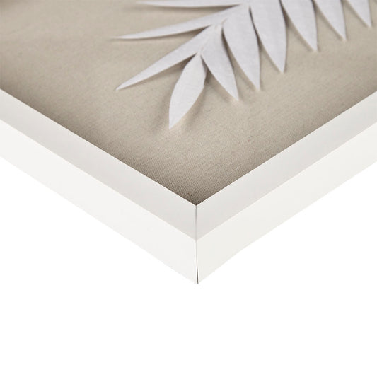 Madison Park Framed Rice Paper Palm Leaves 3-piece Shadowbox Wall Decor Set
