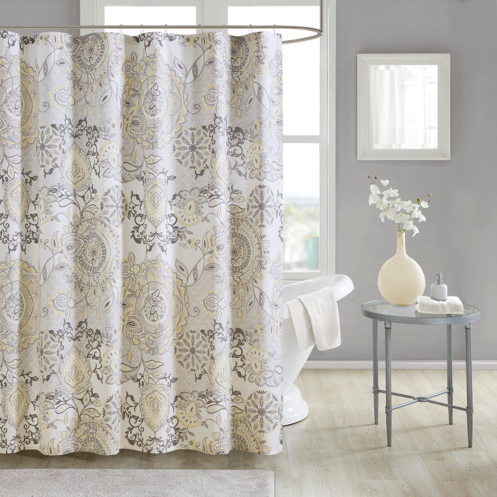 Madison Park Printed Cotton Shower Curtain