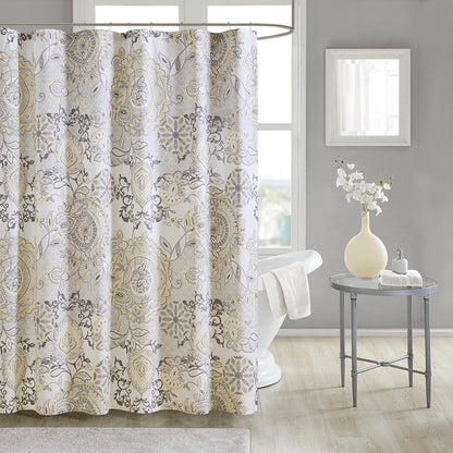 Madison Park Printed Cotton Shower Curtain