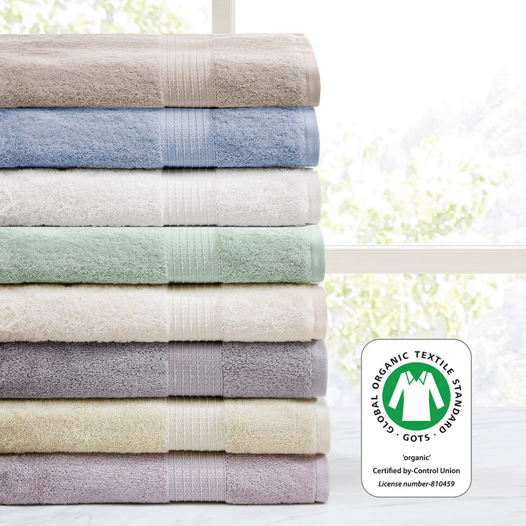 Madison Park 6 Piece Organic Cotton Towel Set