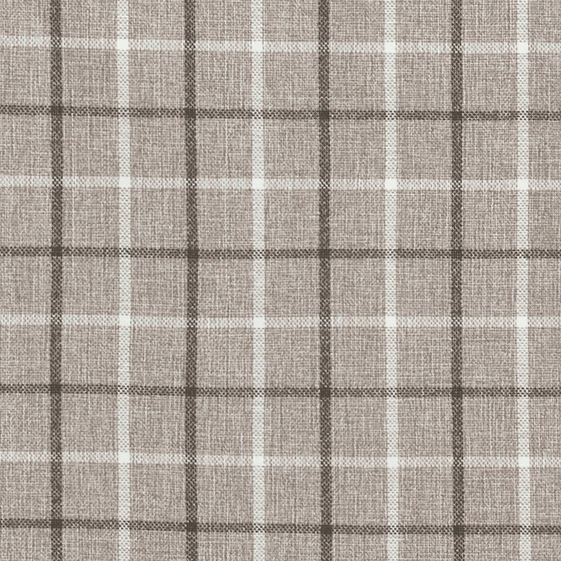 Madison Park Plaid Faux Leather Tab Top Curtain Panel with Fleece Lining