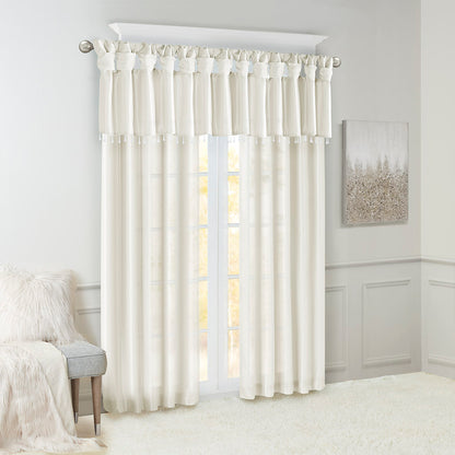 Madison Park Twist Tab Lined Window Curtain Panel