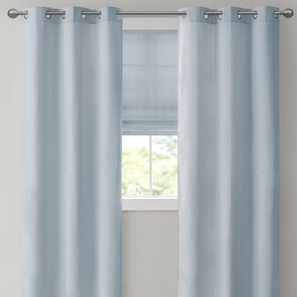 Madison Park Basketweave Room Darkening Curtain Panel Pair