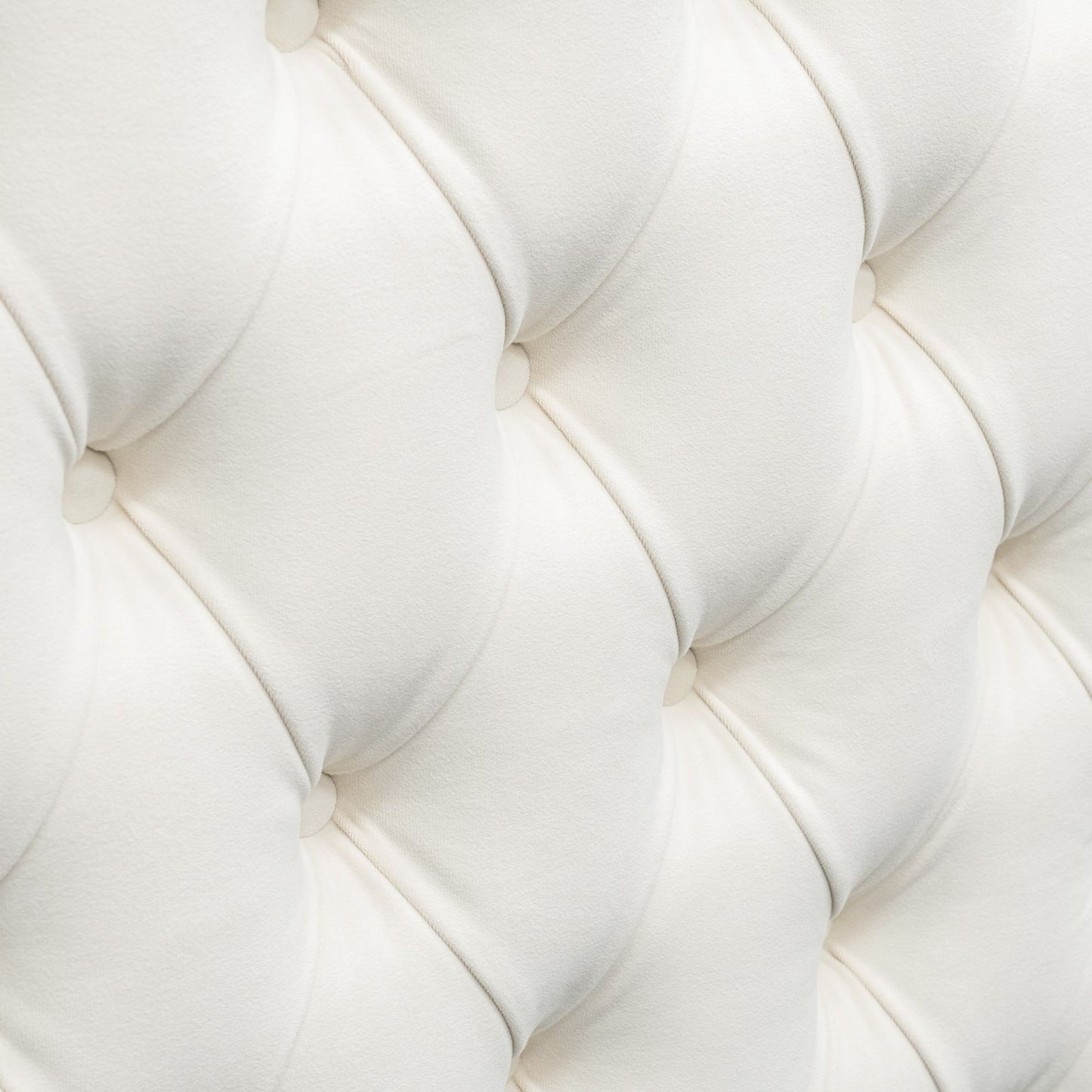 Amelia Upholstered Wingback Headboard with Button Tufting & Nailhead Trim