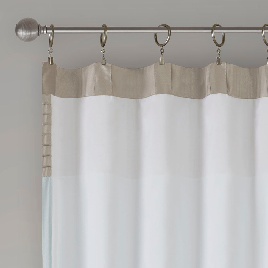 Madison Park Polyoni Pintuck Curtain Panel