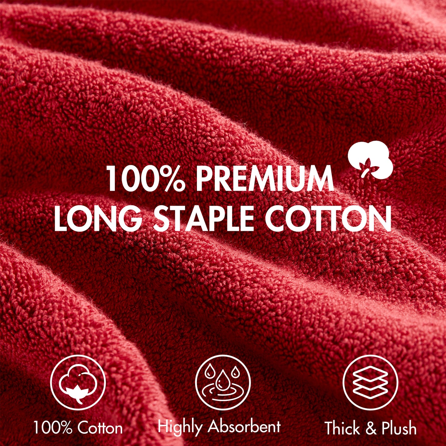 Madison Park Signature 800GSM Ultra-Soft 100% Cotton Absorbent Towel Set