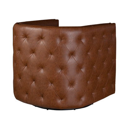 Madison Park Tufted Barrel Swivel Chair