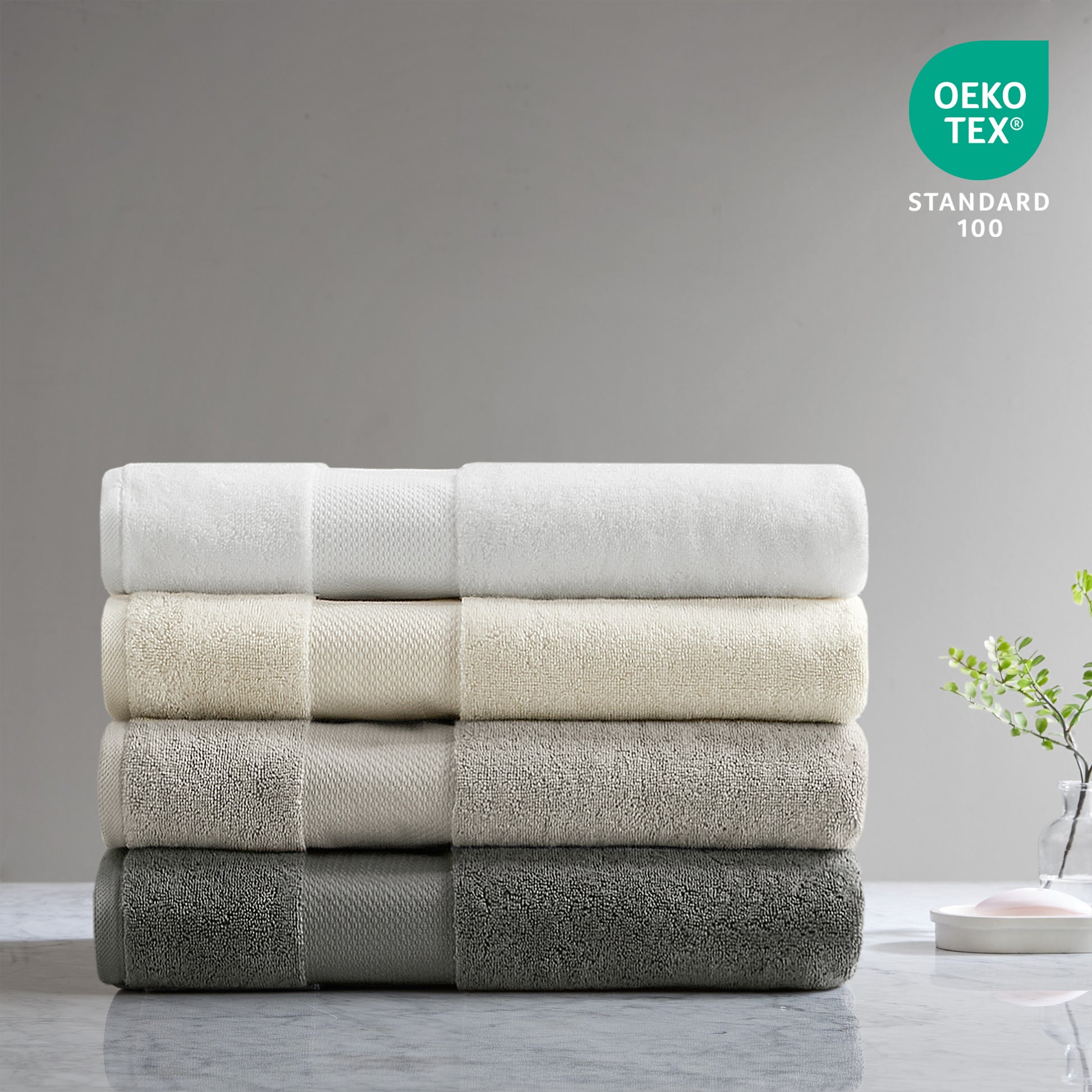 Madison Park Signature 100% Cotton Bath Sheet 2 Piece Set