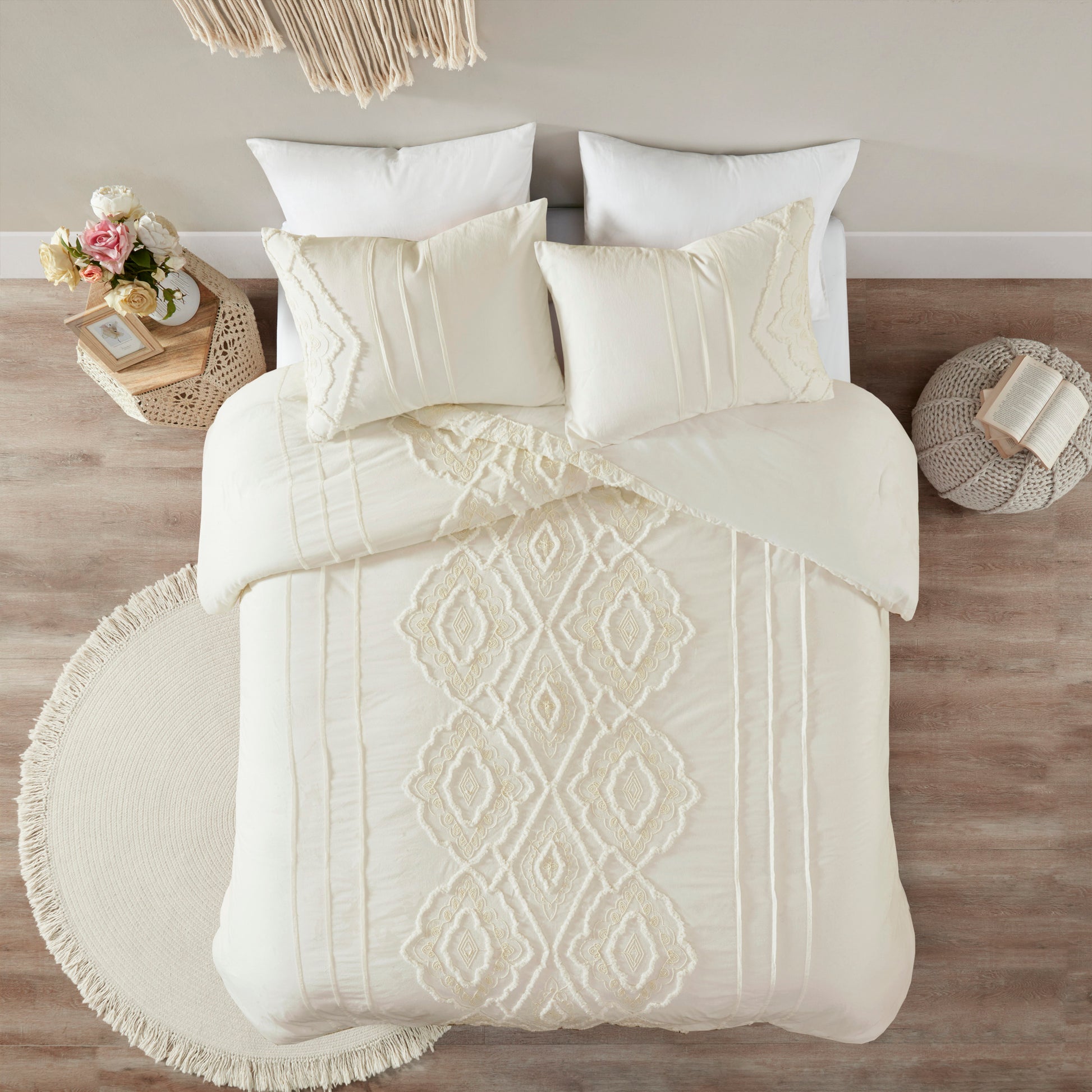 Madison Park 3 Piece Cotton Comforter Set