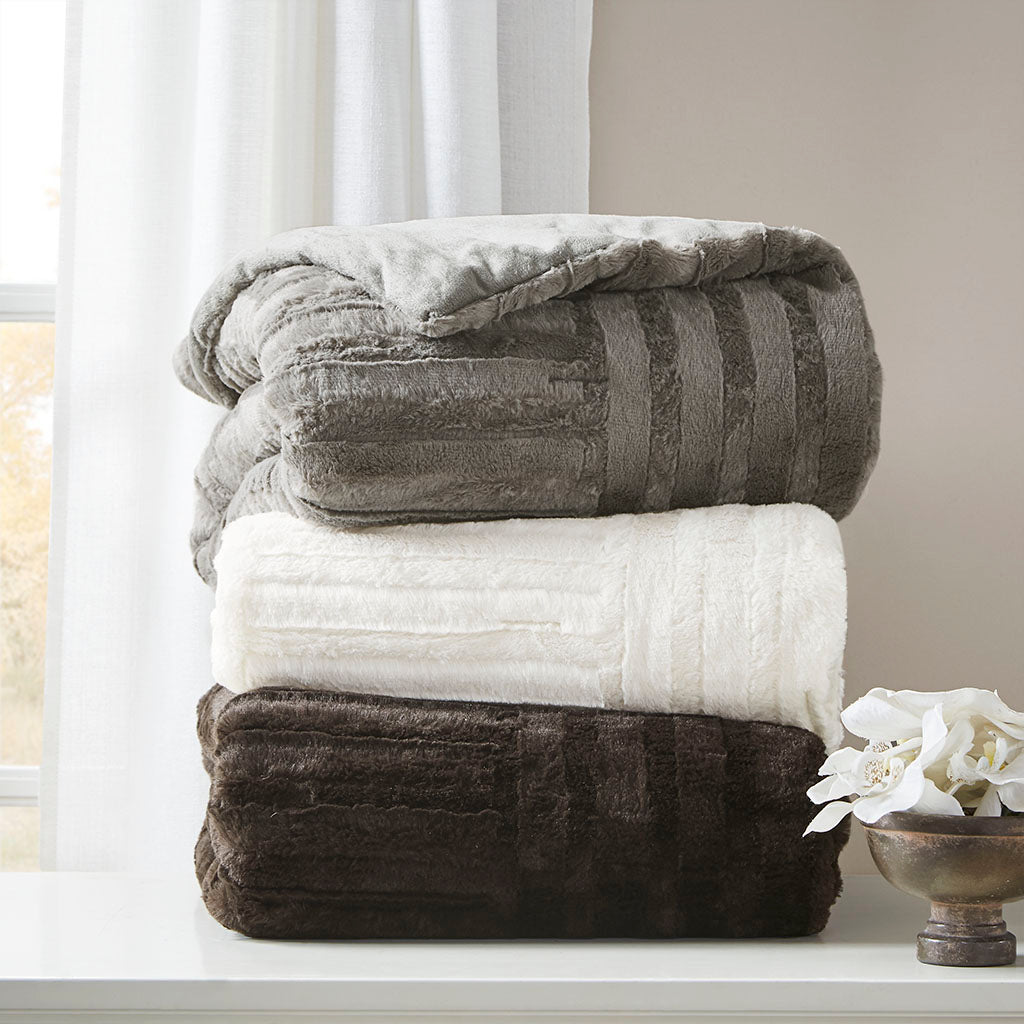 Madison Park Ultra Plush Down Alternative Throw