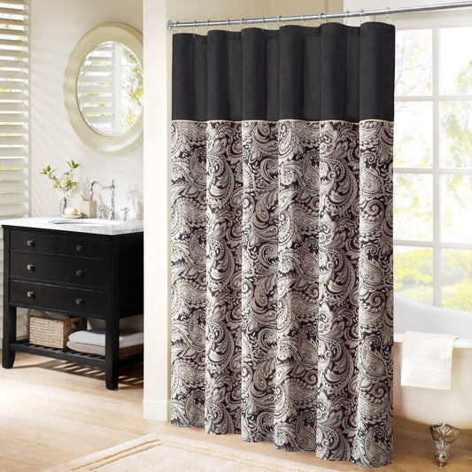 Madison Park Jacquard Shower Curtain