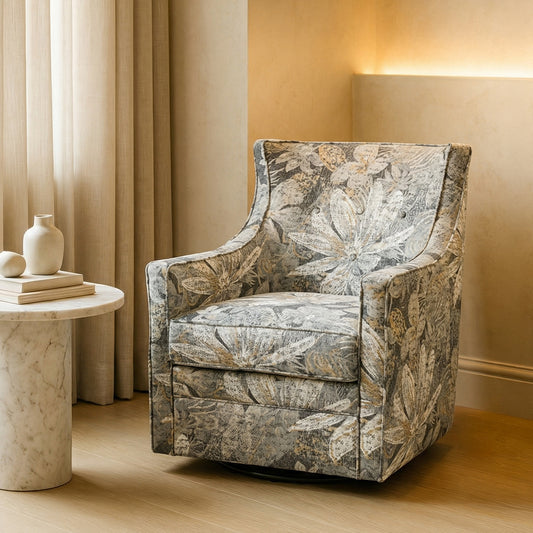 Alana Curve Back Swivel Glider Chair