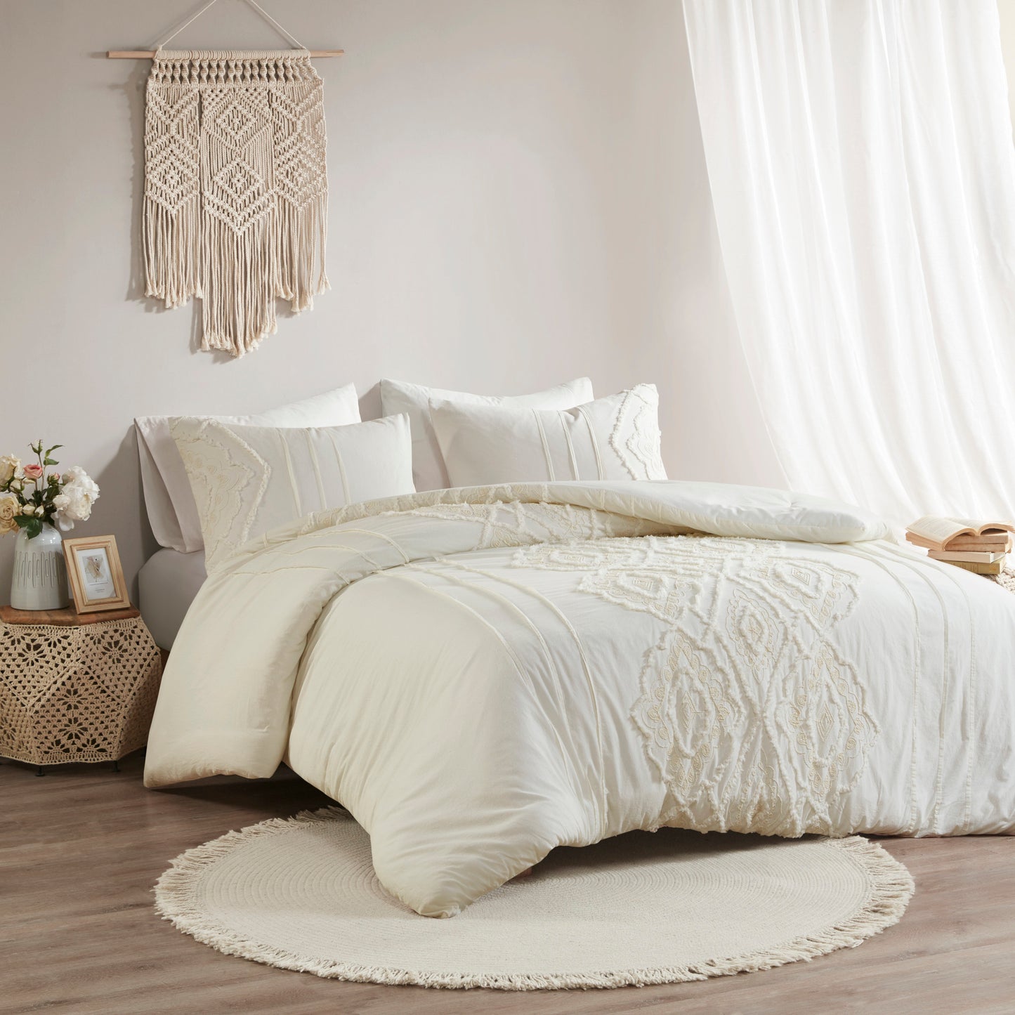 Madison Park 3 Piece Cotton Comforter Set