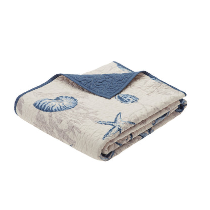 Madison Park Oversized Printed Microfiber Quilted Throw