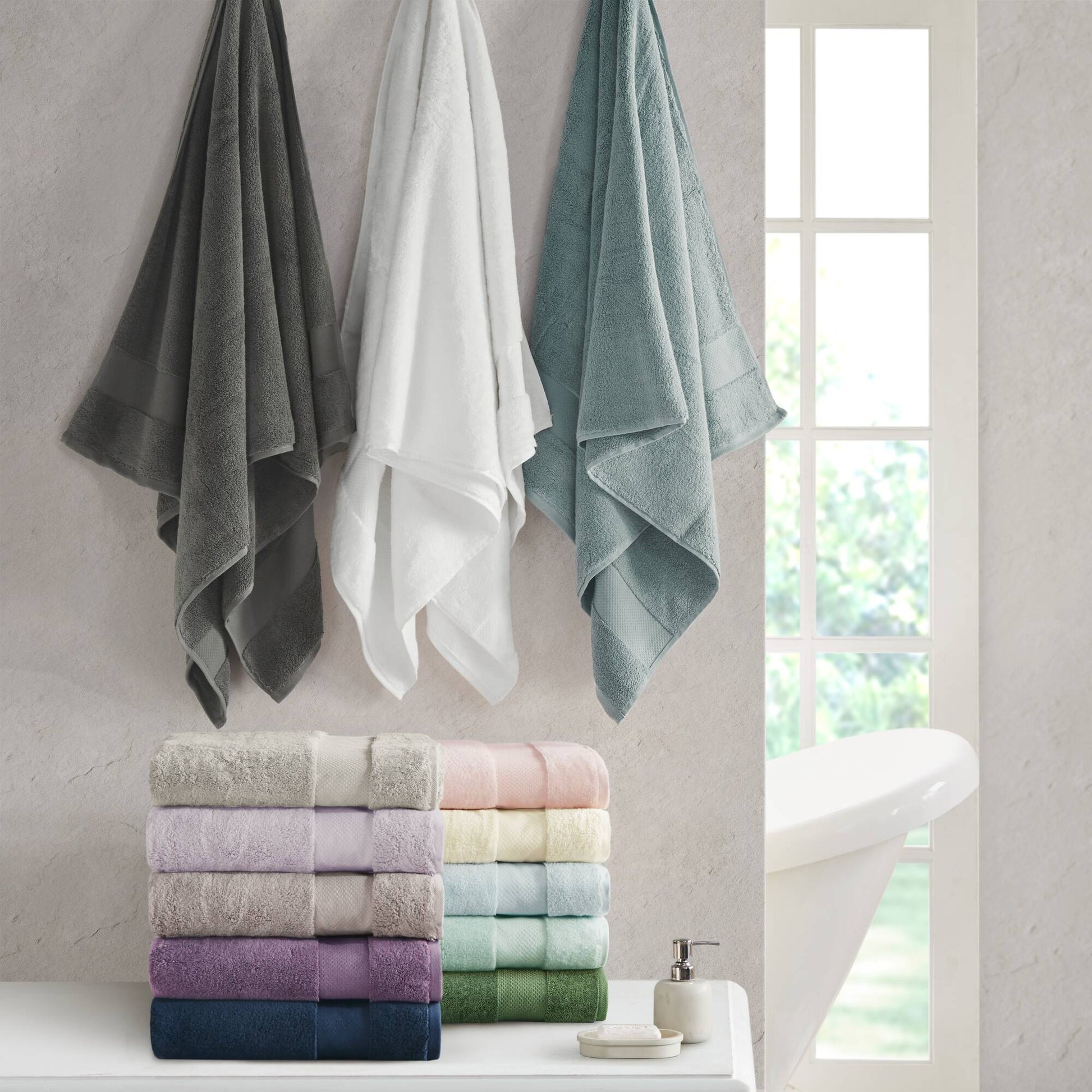 Madison Park Signature Cotton 6 Piece Bath Towel Set