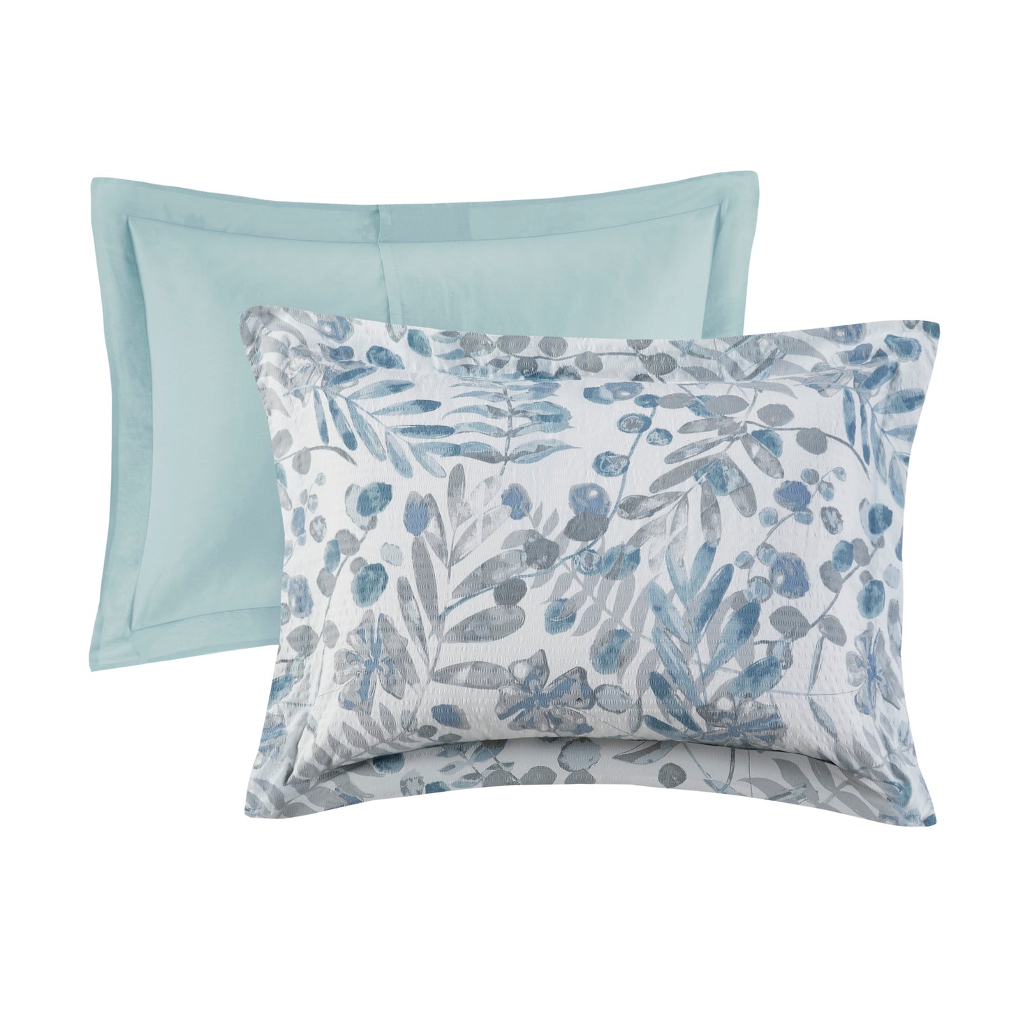 Madison Park 5 Piece Botanical Floral Seersucker Comforter Set