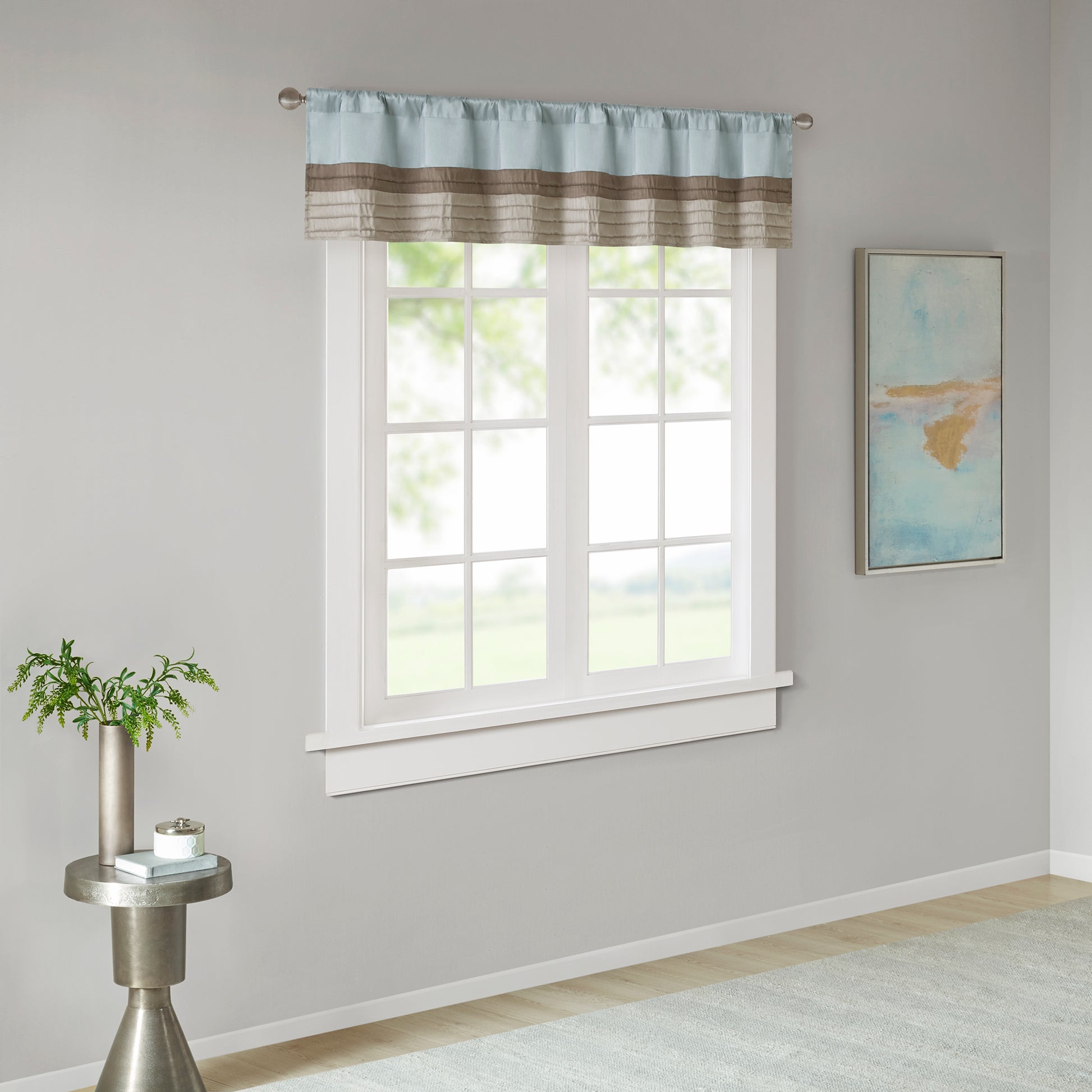 Madison Park Polyoni Pintuck Window Valance