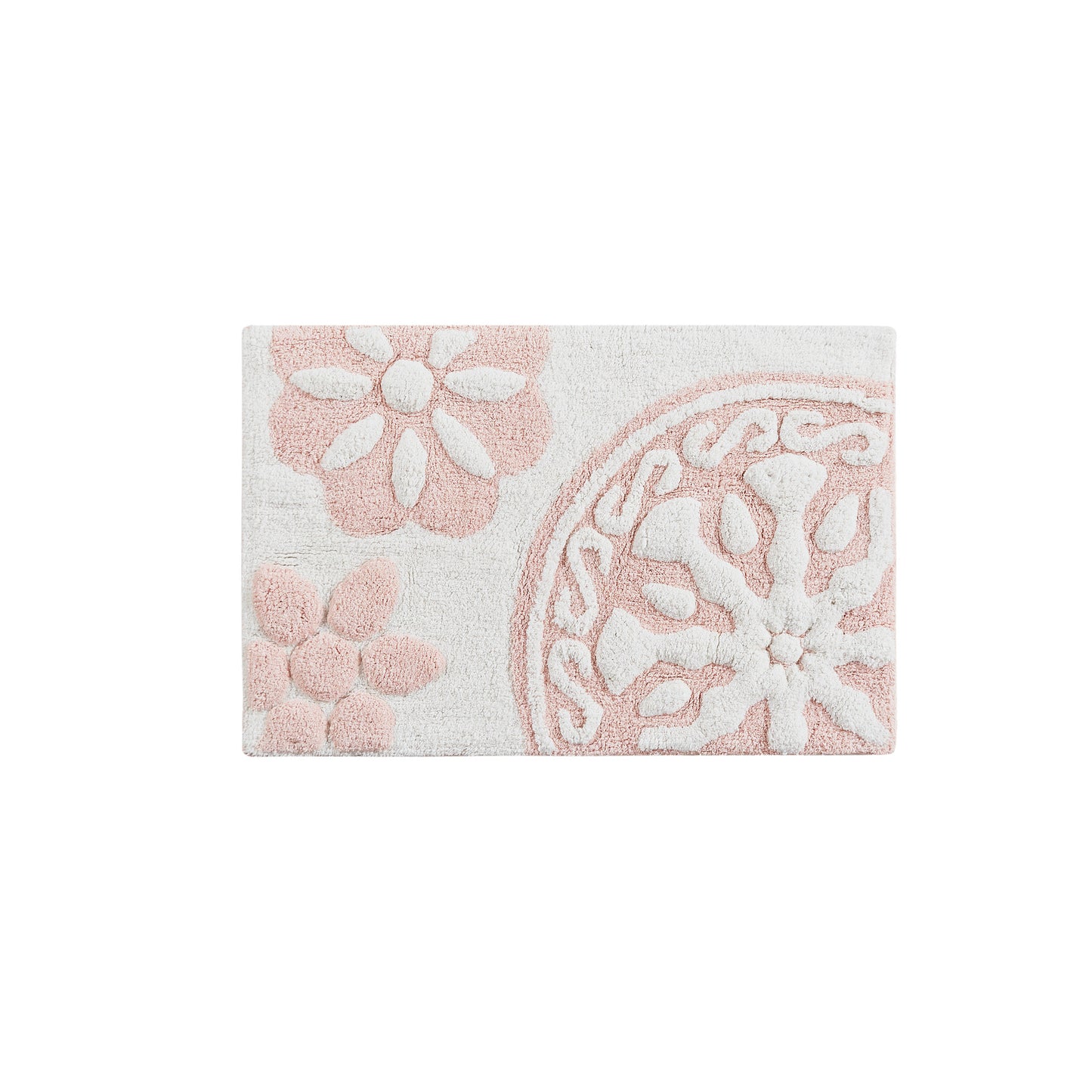 Madison Park Medallion Cotton Tufted Bath Rug