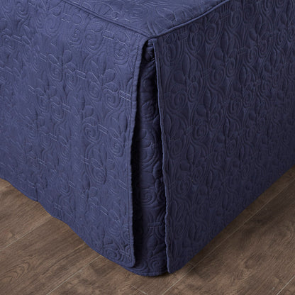 Madison Park 3 Piece Split Corner Pleated Quilted Bedspread