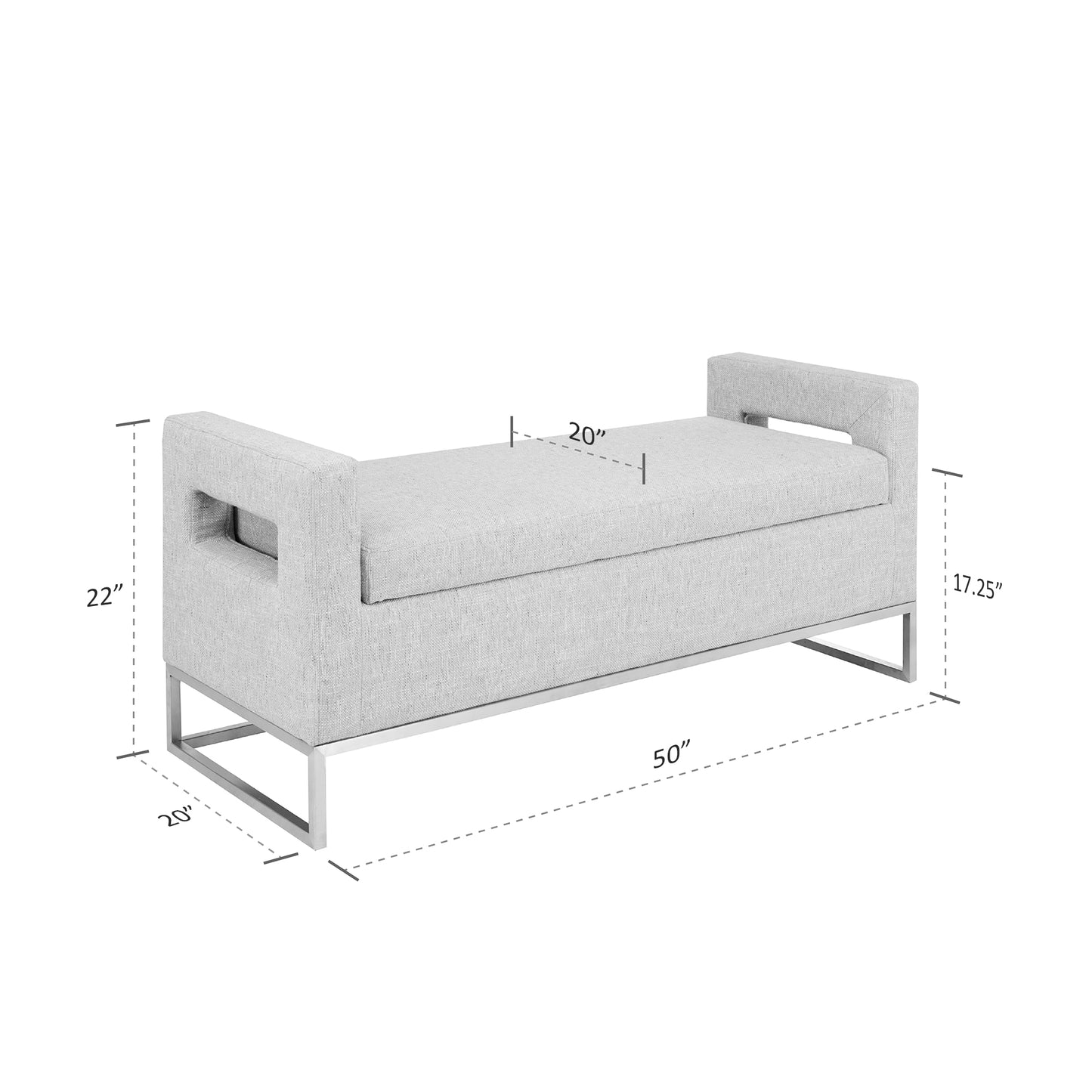 Madison Park Soft Close Storage Bench