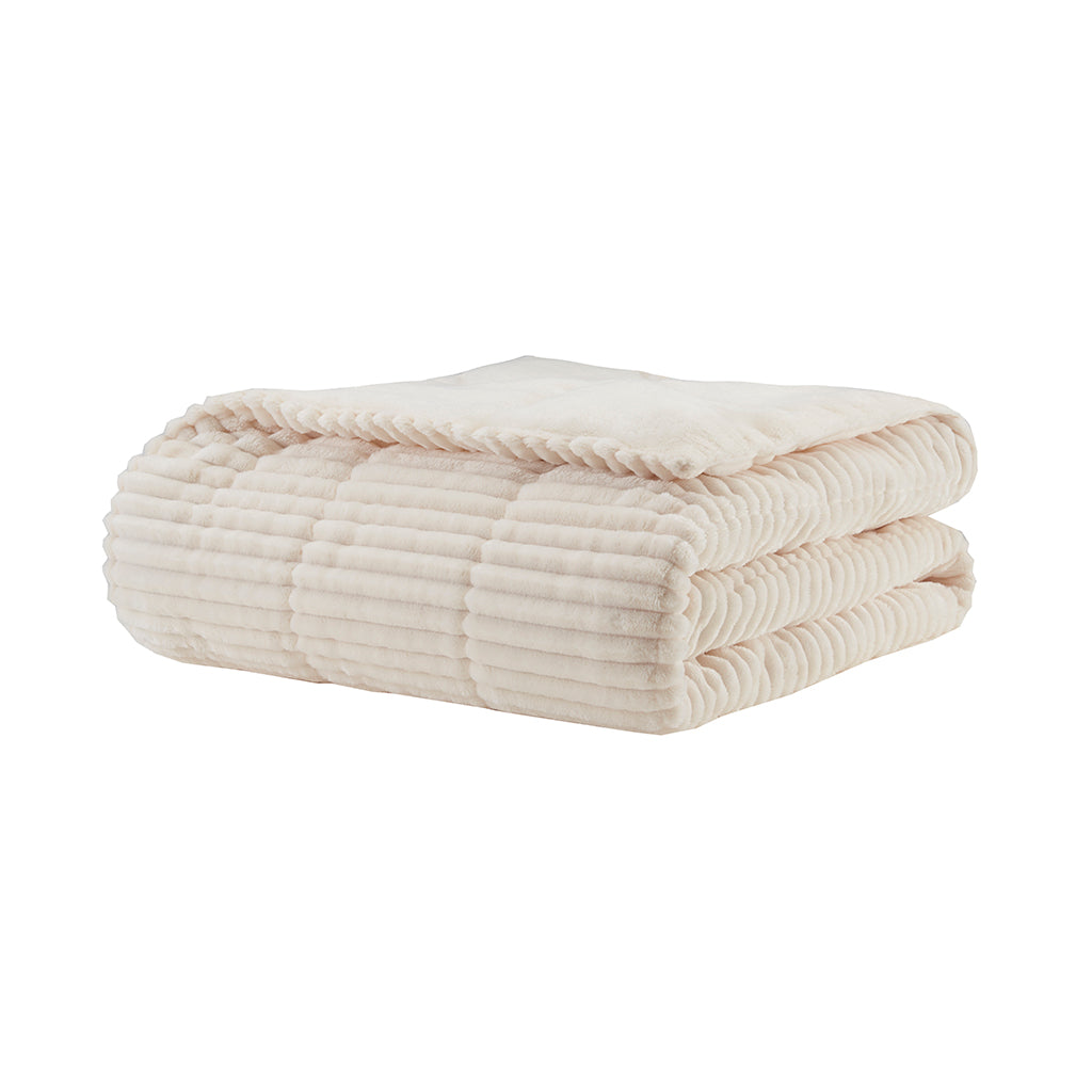 Madison Park Oversized Plush Down Alternative Filled Throw