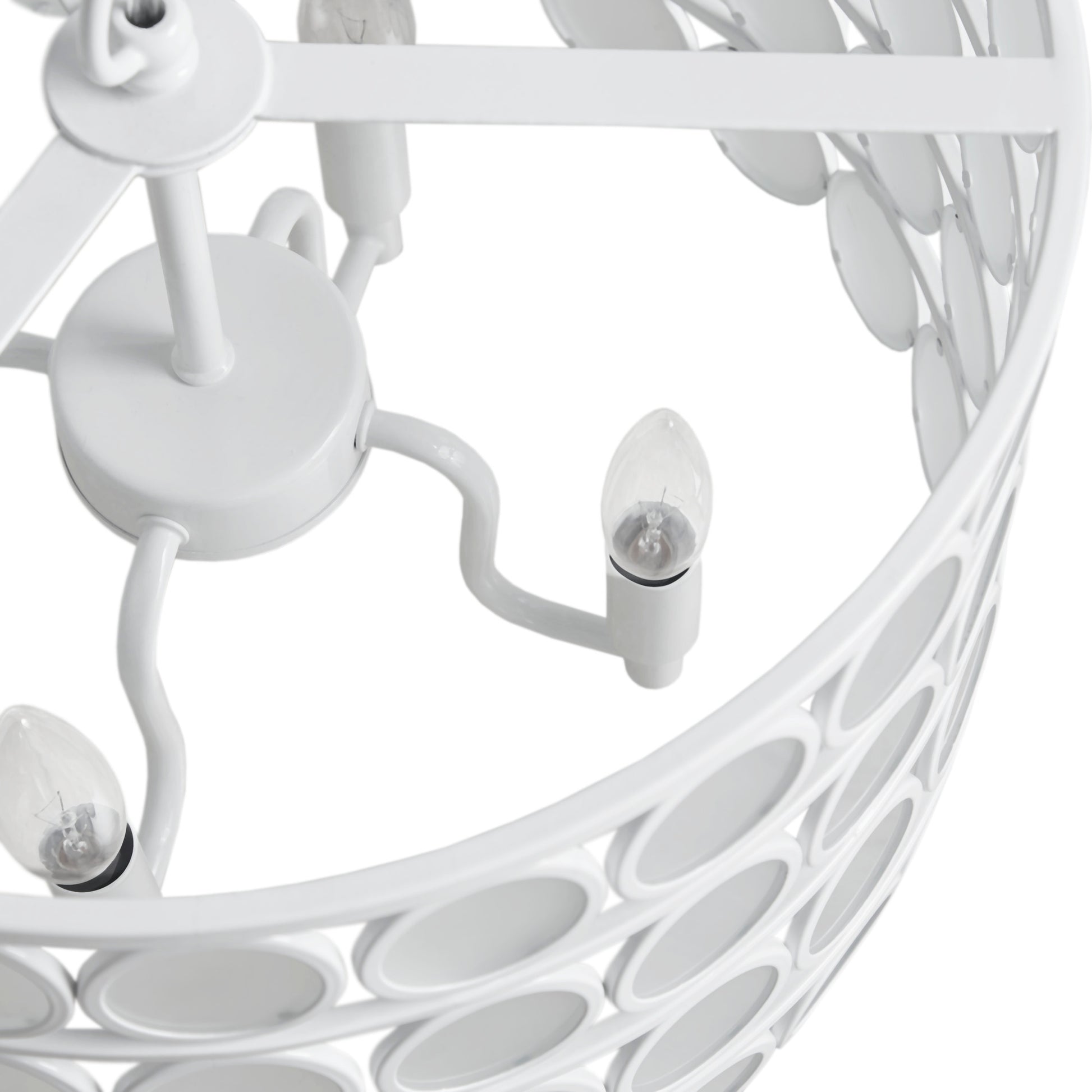 Hampton Hill 4-Light Glass Drum Shade Chandelier