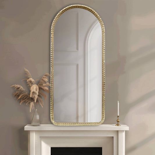 Madison Park Gold Metal Arch Wall Mirror