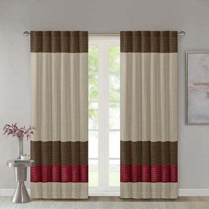 Madison Park Polyoni Pintuck Curtain Panel