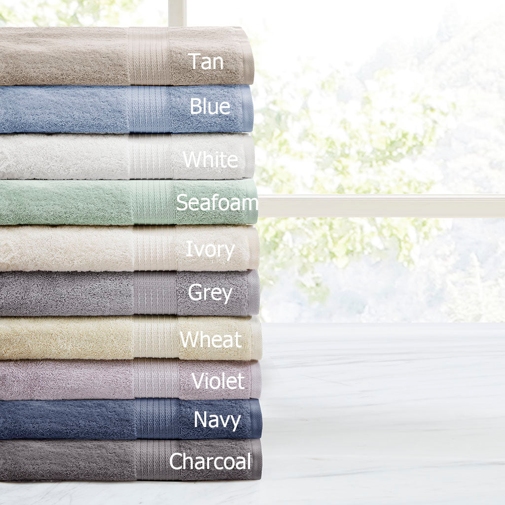 Madison Park 6 Piece Organic Cotton Towel Set