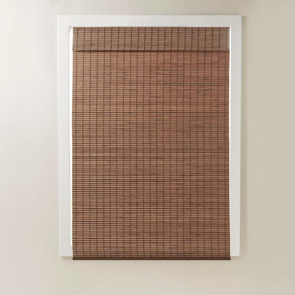 Madison Park Bamboo Light Filtering Roman Shade 64"L