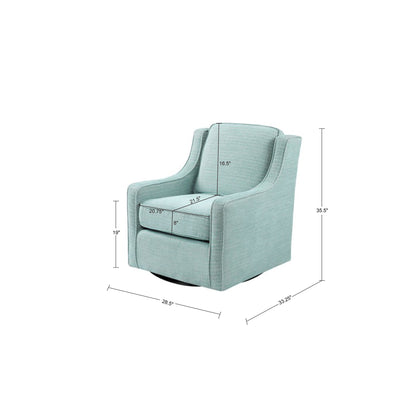 Madison Park Chenille Swivel Chair