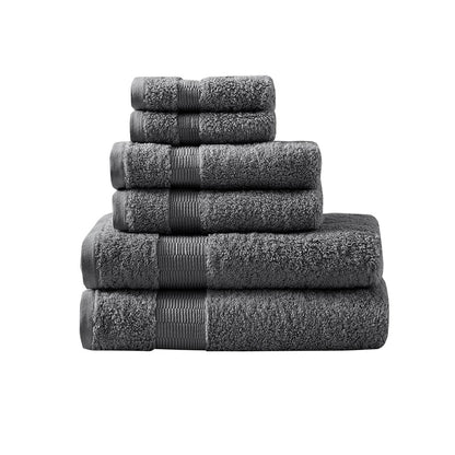 Madison Park Signature 100% Egyptian Cotton 6 Piece Towel Set