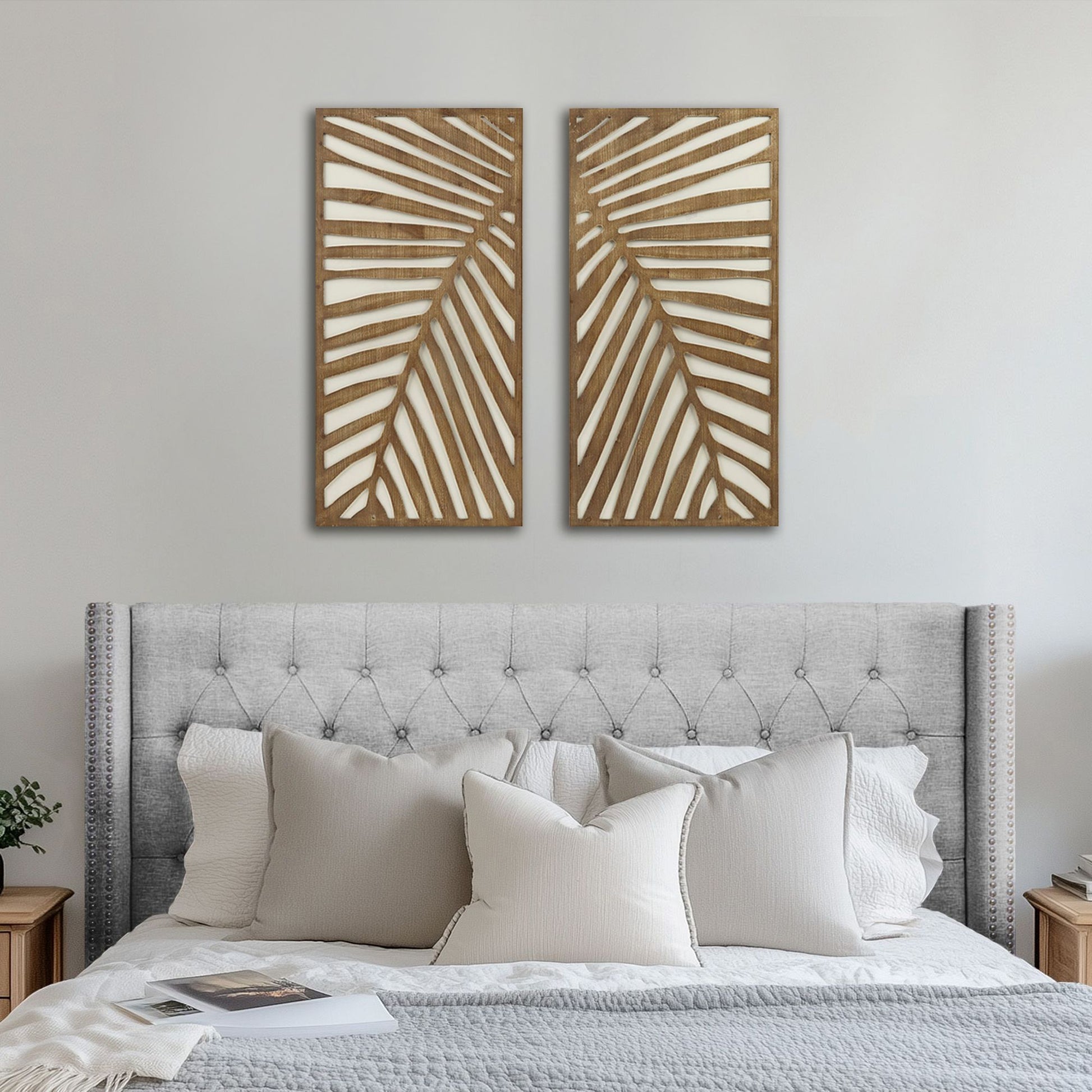 Madison Park Two-tone 2-piece Wood Panel Wall Decor Set