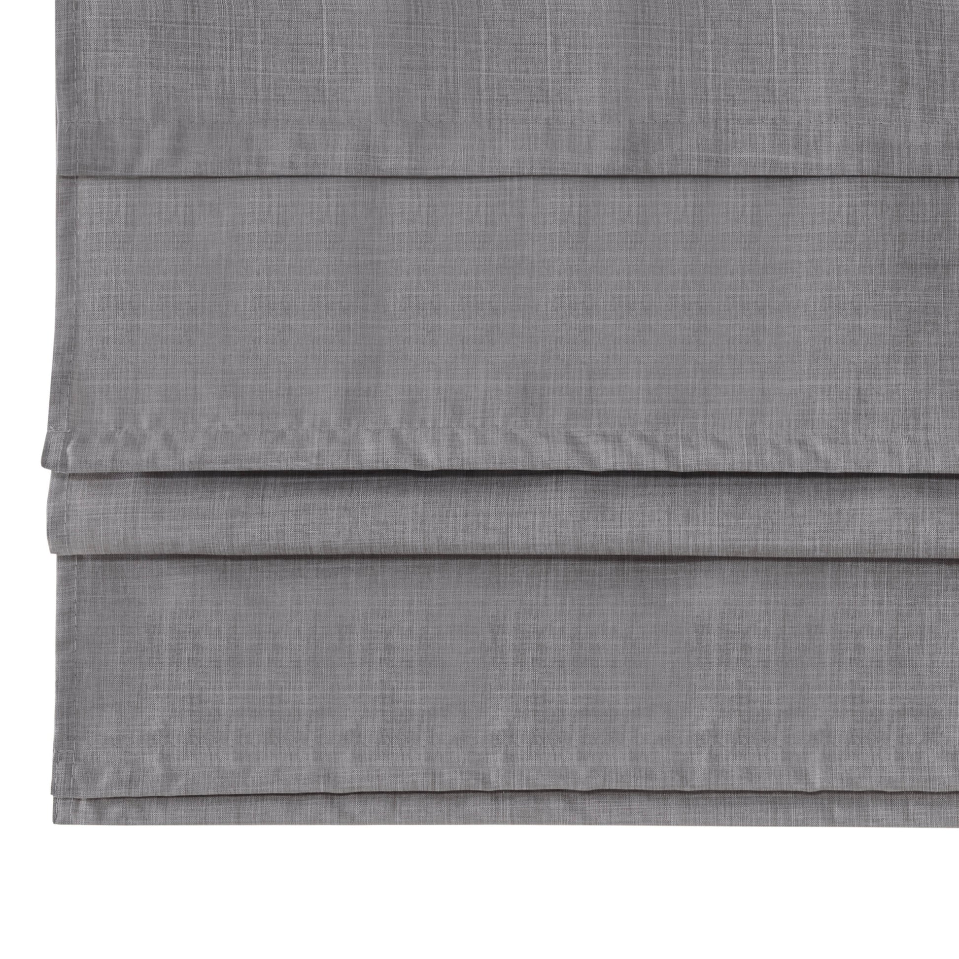 Madison Park Faux Linen Cordless Total Blackout Roman Shade