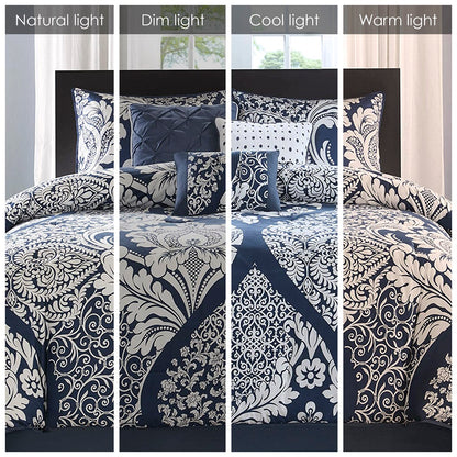 Madison Park 7 Piece Cotton Printed Comforter Set