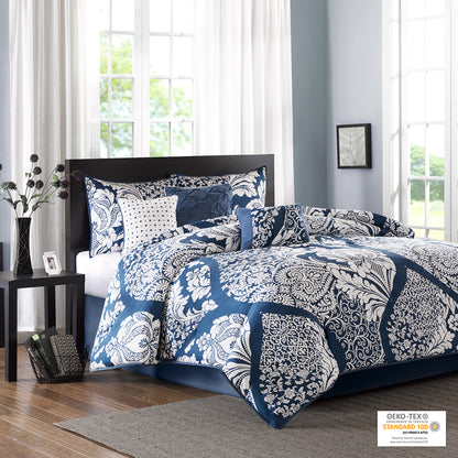 Madison Park 7 Piece Cotton Printed Comforter Set