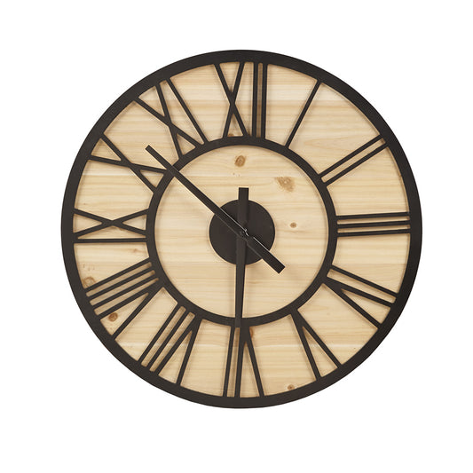 Madison Park 23.6" Wood Wall Clock