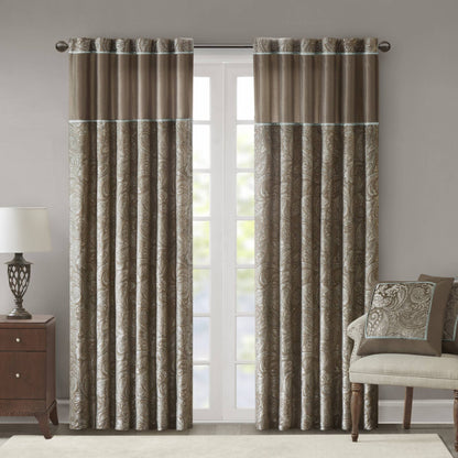 Madison Park Jacquard Curtain Panel Pair