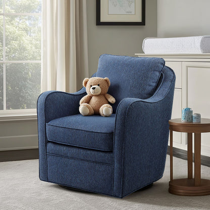 Madison Park Wide Seat Swivel Arm Chair